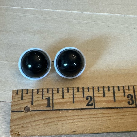 Vintage Retro Earrings Geometric Clip On Earrings 1980s Glow Acrylic - Picture 7 of 7